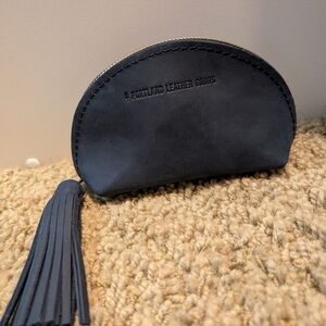 Portland Leather Goods Taco Tassel Pouch In Deep Water